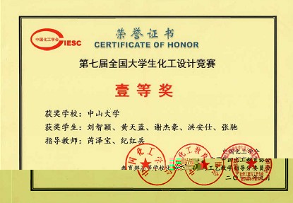 我院學子在第七屆“中國石化-三井化學杯”全國大學生化工設計競賽中再創佳績